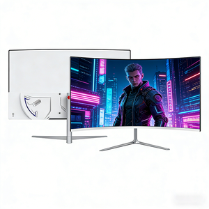 Moniteur LED pour ordinateur <span class=keywords><strong>blanc</strong></span> 24 27 pouces 1k Moniteur de jeu à écran incurvé 165hz Moniteurs PC de jeu avec éclairage noir - Product Image 1