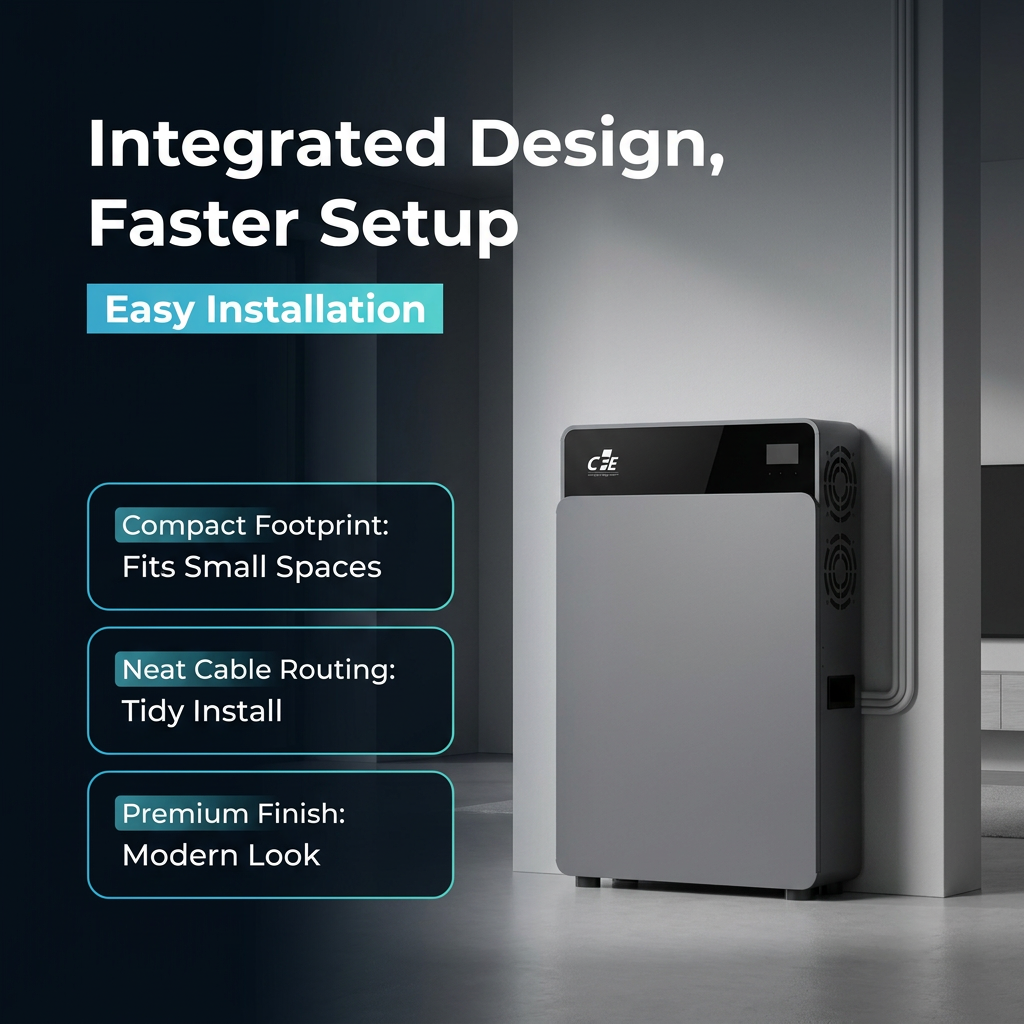 Plug & Play All-in-One Energy Storage 4kw Power 8kwh Battery Hybrid Solar ESS with 6200W PV Input for Home Use · image 4