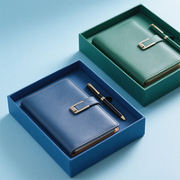 Agenda Personnalisable A4 A5 A6 Hebdomadaire Quotidien Mensuel en Cuir PU, avec Boîte et Stylo