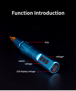 Pluma rotativa inalámbrica Y13 Pmu, pluma profesional permanente para tatuaje de pelo, pluma, batería, pantalla LCD - Product Image 4