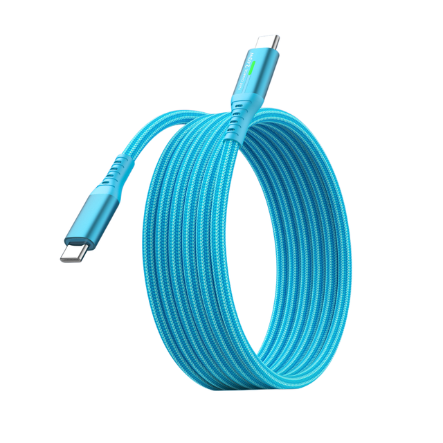 Nylon Braided Aluminum Alloy Braided Design USB C Cable Flat 3.3FT 1M 2M 3M TYPE-C C to C Cable 240W Fast Charging for iPhone 17