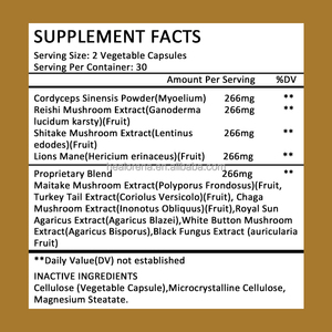 Suplementos Herbales, Polvo de Esporas de Hongo Reishi, Extracto de Hongo Lingzhi Ganoderma en Cápsulas - Product Image 2