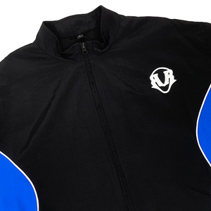 Custom Embroidery logo Tracksuit for Men Nylon Waterproof Fashion Zipper Tracksuit <strong>Patchwork</strong> <strong>Jacket</strong> and Baggy Sweatpants Set - Product Image 2