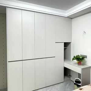 Fabricante de Muebles personalizados Muebles de dormitorio Diseño de armario moderno modular de madera Armario de dormitorio Estilo minimalista - Product Image 3