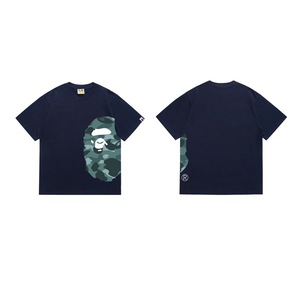 T-shirt da uomo casual in cotone 100% da 300 grammi, stile designer personalizzato 1:1, con stampa testa di scimmia, a maniche corte - Product Image 6