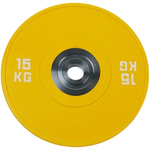 Plaques de protection pour haltères, haute élasticité, matériau écologique, plaque de protection en caoutchouc colorée pour la compétition de fitness - Product Image 3