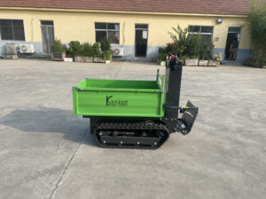 Chinois Heavy Duty <span class=keywords><strong>Électrique</strong></span> Mini Dumper 500kg Capacité Pliant Construction <span class=keywords><strong>Brouette</strong></span> Avec Roulement Sur Chenilles Chargeur Mouvement - Product Image 4