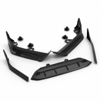 Kit de 3 lames de pare-chocs avant GF 2018-2020 pour Accord 10ème génération, finition polie, en PP, spoiler, séparateur de pare-chocs, thermoformé, tuning