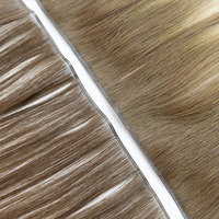 Nouvelles extensions de cheveux naturels vierges européens doublement étirés, volume extra, tissage double, 100 % cheveux humains