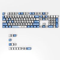 Translucent PBT Dye Sublimation Keycap Set OEM Profile Universal Keycaps for MX Mechanical Keyboard