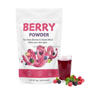 Poudre d'extrait de baies d'açaï soluble dans l'eau pour boisson, riche en vitamines, thé santé en sachet, paquet de 60g - Product Image 1