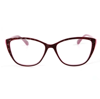 Lunettes de lecture œil de chat classiques et tendance, montures PC, logo personnalisé, charnières à ressort légères, pour femmes