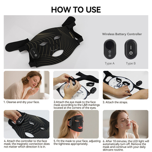Best Quality Food Grade Silicone Private Label Led Light Therapy Red Light <strong>Infrared</strong> Custom <strong>Facemask</strong> - Product Image 5