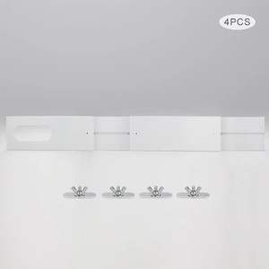 Meilleurs accessoires de climatisation de Chine avec déflecteur à embout plat à 3-4 sections, plaque d'étanchéité télescopique de 43 cm x 16 cm - Product Image 6