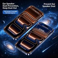 Protection d'écran en verre trempé anti-espion à colle intégrale avec dépoussiérage automatique pour iPhone 17 16 15 14 13 12 11, installation facile