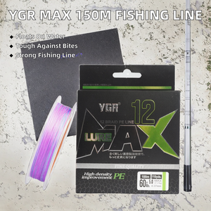 Ligne de pêche tressée en PE à 12 brins de 150 m pour truite de lac, poisson-chat, basse, haute résistance, résistante aux morsures, pour la pêche en rivière - Product Image 2