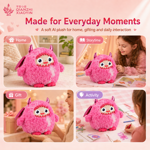 Peluche de monstruo bestia rosa AI con alas de murciélago, 3 modelos, clon de voz ChatGPT con memoria a largo plazo, más de 50 idiomas, 2.4G - Product Image 4