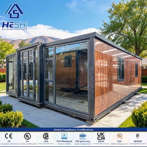 Casa Contenedor Prefabricada Expandible de Alta Calidad de 40 y 20 Pies, con 1, 2, 3, 4 o 5 Dormitorios, Casa Modular para Jardín - Product Image 1