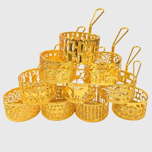 Tùy chỉnh Shisha phụ kiện kim loại lưới hookah than chủ với tay cầm bằng gỗ - Product Image 5