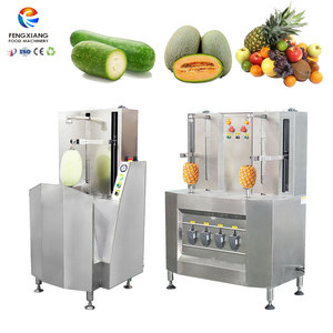 Commercial Electric Dual Heads 1.7KW Large <b>Vegetable</b> <b>Fruit</b> Peeler <b>Machine</b> Pineapple Pumpkin Watermelon Cantaloupes Low - Product Image 1