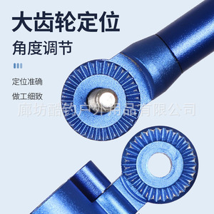 Support de canne à pêche en alliage d'aluminium, fixation arrière réglable avec coussinet en silicone pour matériel de pêche - Product Image 3