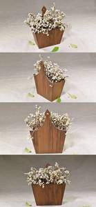 Xiaomi — Pot de plante décoratif en bois, JUNJI, Pot de fleurs d'intérieur, bon marché - Product Image 5