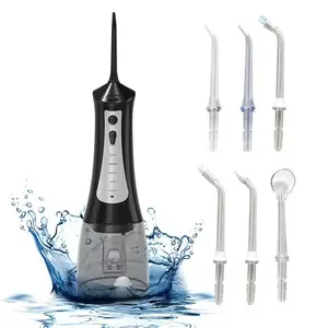 Mesin pembersih udara nirkabel, mesin pembersih daya Flossing 300ml Ipx7, irigator Air Oral Dental USb, mesin listrik nirkabel portabel, Flosser Air untuk gigi