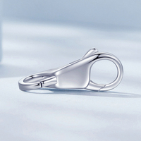 Presentski Fermoirs en argent sterling 925 à double tête de homard et papillon pour bracelet (BSP022-BSP025)