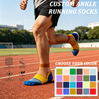 Chaussettes de sport en coton personnalisables pour hommes et femmes, respirantes, pour la course à pied, vente en gros