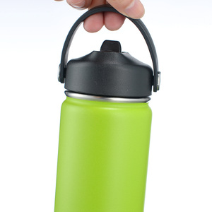 Eco Friendly Stainless Steel Insulated Water Bottle 1000ml Handle Lid Custom Logo Straw Leak-Proof 6-12 Hours Thermal Insulation - Product Image 1