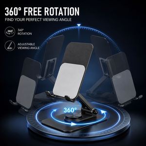 360 °   Support de téléphone rotatif en acier au carbone, pliable, portable, support de bureau réglable, support universel pour smartphone - Product Image 5