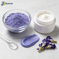 Poudre de fleur de pois papillon bleu pur de qualité alimentaire et cosmétique pour boissons changeantes de couleur et masques de soin