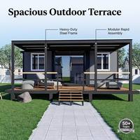 Casa Contenedor Expandible Multifuncional, Ecológica y de Energía Solar con Alas Plegables para Dormitorio y Baño