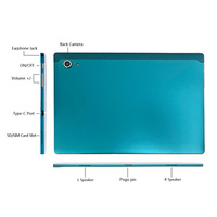 Tablet PC de 10 Pulgadas para Estudiantes, MediaTek MT6737 Octa Core, 4GB RAM, 4G WiFi, Tablet Android para Uso Empresarial