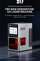 Machine Laser UV TBK 958ZU 5W Intelligente avec Fonction Vocale IA pour Séparer et Réparer les Écrans LCD, Châssis et Verres Arrière de Téléphones Mobiles