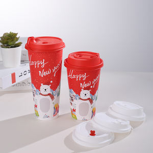 Gobelets anti-fuite pour le Nouvel An à l'effigie d'un ours polaire |   Parfait pour les fêtes de fin d'année, les cafés et les plats à emporter - Product Image 4