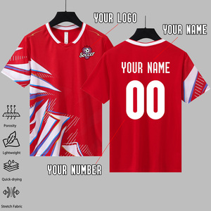 2526 Heren Voetbal Trainingshirt Ronde Hals Snel Droogend Ademend Digitale Print Nieuw Jersey Voorraad 1st/Partij Aangepaste Teamnaam - Product Image 4