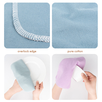 Kain Lap Dapur Cepat Kering Bahan Katun Grosir, Handuk Dapur Tanpa Kertas Warna-warni, Logo Dapat Disesuaikan, Teknik Tenun, Pola Cetak