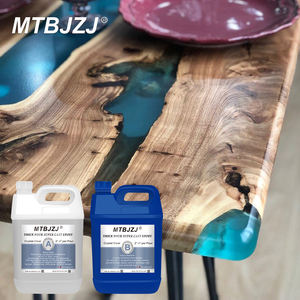 Résine de coulée liquide de qualité alimentaire avec durcisseur pour meubles en bois à bords naturels et projets d'artisanat domestique - Product Image 4