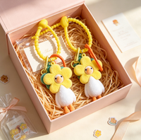 Porte-clés Canard Fleuri Adorable, Pendentif Dessin Animé Créatif, Dragonne en Silicone, Anneau de Clé, Breloque de Sac, Décoration, Cadeau pour Filles