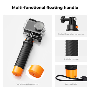 Étui de protection étanche K&F Concept 60M/196FT pour plongée profonde avec coque de protection et poignée flottante pour DJI Osmo Action 6 – Vente en gros - Product Image 4
