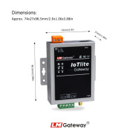 Módulo 4G 103Lite a OPC UA, MQTT, Modbus RTU, convertidor de protocolos Modbus TCP con LAN WiFi RS485