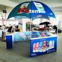 Tente promotionnelle pliable Dtent personnalisable pour exposition, dôme, chapiteau, stand commercial, panneau publicitaire, kiosque