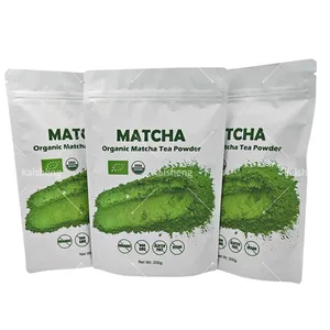 مسحوق ماتشا بالشاي الأخضر الطبيعي 100% بعلامة خاصة مسحوق ماتشا العضوي بالشاي الأخضر للمناسبات
