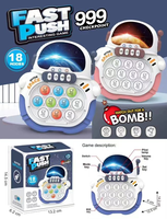 Vente chaude enfants décompresser presse musique Whack-a-mole Console de jeu éducatif Pop rapide Push vitesse jeu Machine jouet