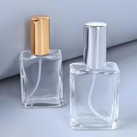 Atomiseur de parfum en verre rechargeable avec bouchon à vis, flacon de voyage