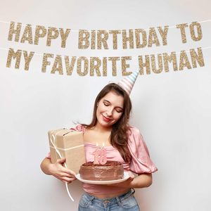 Feliz <span class=keywords><strong>Cumpleaños</strong></span> para mi Personaje Favorito - Pancarta Dorada con Purpurina para Fiesta <span class=keywords><strong>de</strong></span> <span class=keywords><strong>Cumpleaños</strong></span> para Hombres y Mujeres - Divertidas Decoraciones para Fiesta <span class=keywords><strong>de</strong></span> <span class=keywords><strong>Cumpleaños</strong></span> - Product Image 5