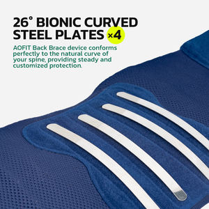 Ceinture de soutien réglable Butterfly Spring avec compression à deux zones |   Soutien lombaire sportif respirant et léger en tricot 3D - Product Image 4