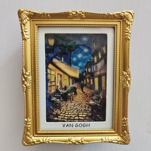 Aimant <span class=keywords><strong>de</strong></span> réfrigérateur représentant une peinture célèbre dans <span class=keywords><strong>le</strong></span> monde entier, <span class=keywords><strong>Van</strong></span> <span class=keywords><strong>Gogh</strong></span>, souvenir culturel créatif, cadeau - Product Image 4