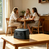 Haut-parleur sans fil numérique portable 2,4 GHz, étanche IPX3 pour extérieur, connexion optique, 6 heures d'autonomie, portée de 25 m, haut-parleurs de 40 mm